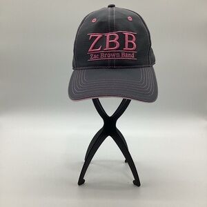 2149. Zac Brown Band Adjustable Women’s Cap Pink & Grey  EUC